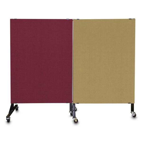 Enclosed Corkboard, 1 Door, 72"x48", 4" Fra, UV3426-BLACK-BLACK